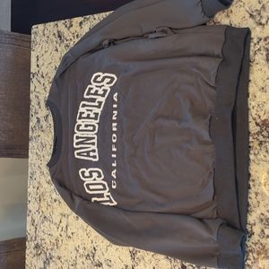 Order Plus, Men's gray crew neck, size L, Los Angeles California